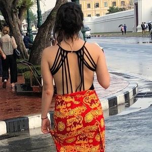 Strappy back dress